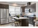 16 Amblefield View Nw, Calgary, AB  - Indoor Photo Showing Kitchen With Stainless Steel Kitchen With Upgraded Kitchen 