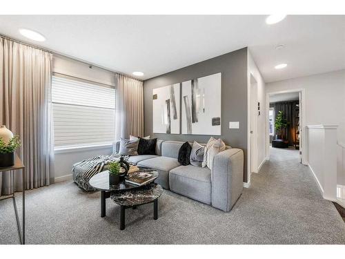 16 Amblefield View Nw, Calgary, AB - Indoor Photo Showing Living Room