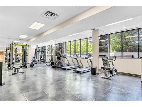 1208-128 2 Street Sw, Calgary, AB - Indoor Photo Showing Gym Room