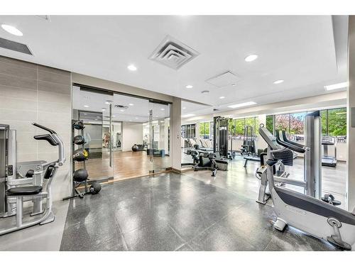 1208-128 2 Street Sw, Calgary, AB - Indoor Photo Showing Gym Room