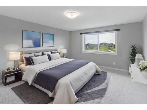 209 Kingsmere Cove Se, Airdrie, AB - Indoor Photo Showing Bedroom