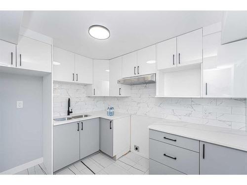 6403 Centre Street Nw, Calgary, AB - Indoor Photo Showing Kitchen With Double Sink