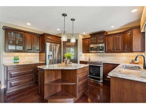 215 Douglasview Road Se, Calgary, AB - Indoor Photo Showing Kitchen With Double Sink With Upgraded Kitchen