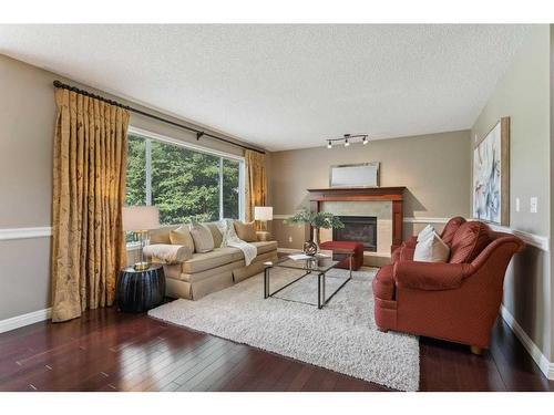 215 Douglasview Road Se, Calgary, AB - Indoor Photo Showing Living Room With Fireplace