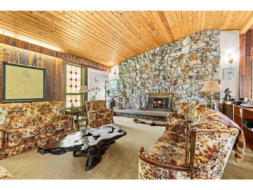 28139 Highway 581, Rural Mountain View County, AB - Indoor With Fireplace
