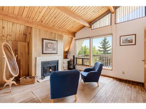 43130 Township Road 280, Rural Rocky View County, AB - Indoor With Fireplace