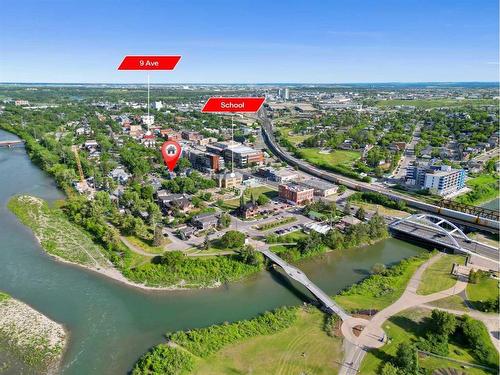 802 9 Street Se, Calgary, AB - Outdoor With Body Of Water With View