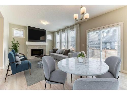 1217 Copperfield Boulevard Se, Calgary, AB - Indoor With Fireplace