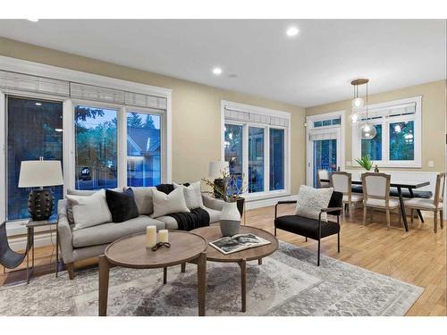 4008 15 Street Sw, Calgary, AB - Indoor Photo Showing Living Room With Fireplace