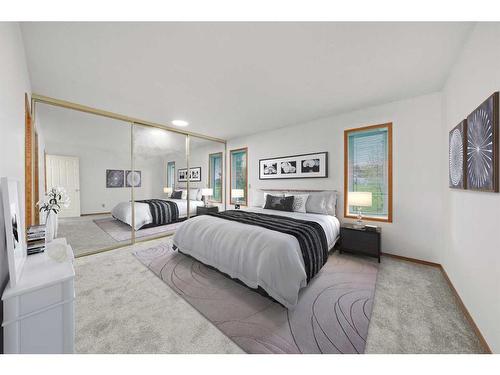 91 Macewan Meadow Way Nw, Calgary, AB - Indoor Photo Showing Bedroom