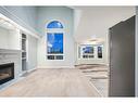 38 Martinvalley Way Ne, Calgary, AB  - Indoor Photo Showing Living Room With Fireplace 