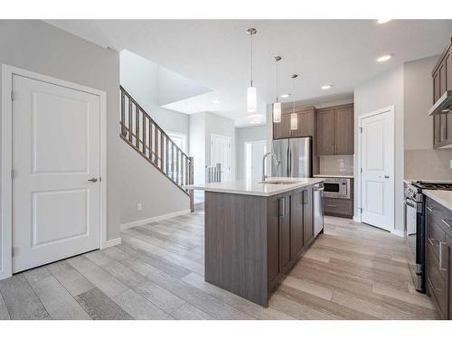 280 Lucas Boulevard Nw, Calgary, AB - Indoor Photo Showing Kitchen With Stainless Steel Kitchen With Upgraded Kitchen