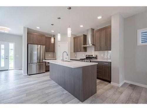 280 Lucas Boulevard Nw, Calgary, AB - Indoor Photo Showing Kitchen With Stainless Steel Kitchen With Upgraded Kitchen