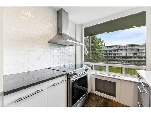 403-3316 Rideau Place Sw, Calgary, AB - Indoor Photo Showing Kitchen