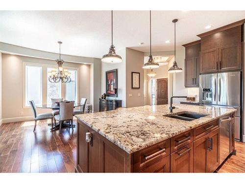 214 Artesia Gate, Heritage Pointe, AB - Indoor Photo Showing Kitchen With Double Sink With Upgraded Kitchen