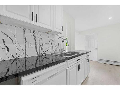 101-1113 37 Street Sw, Calgary, AB - Indoor Photo Showing Kitchen With Double Sink