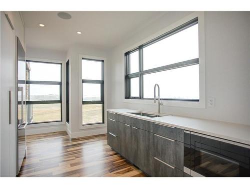 19 Red Willow Crescent West, Rural Foothills County, AB - Indoor Photo Showing Kitchen With Double Sink