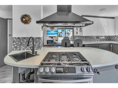 236 Abadan Place Ne, Calgary, AB - Indoor Photo Showing Kitchen With Upgraded Kitchen