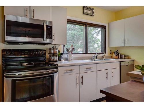 8924 34 Avenue Nw, Calgary, AB - Indoor Photo Showing Kitchen With Double Sink