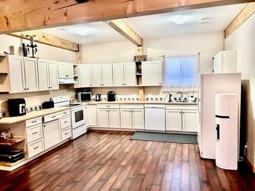 4-31035 Range Road 281, Rural Mountain View County, AB - Indoor Photo Showing Kitchen With Double Sink