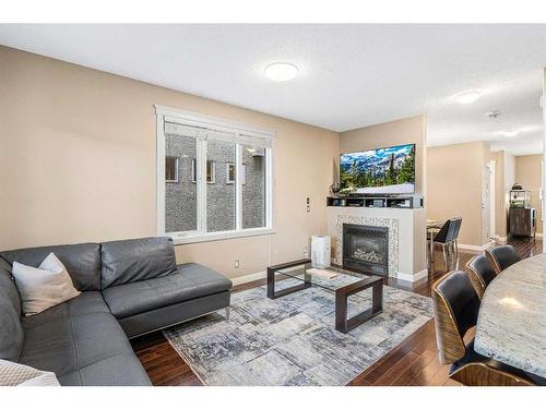 3710 1 Street Nw, Calgary, AB - Indoor Photo Showing Living Room With Fireplace