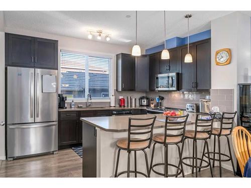 78 Livingston Gate Ne, Calgary, AB - Indoor Photo Showing Kitchen With Stainless Steel Kitchen With Upgraded Kitchen