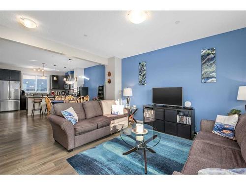 78 Livingston Gate Ne, Calgary, AB - Indoor Photo Showing Living Room