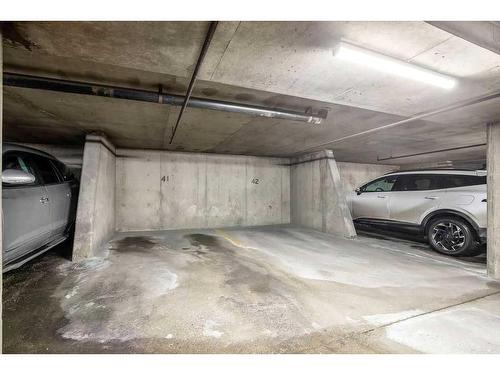 220-525 56 Avenue Sw, Calgary, AB - Indoor Photo Showing Garage