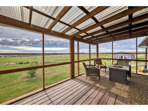 240045A Highway 1, Rural Wheatland County, AB - Outdoor With Deck Patio Veranda With View With Exterior