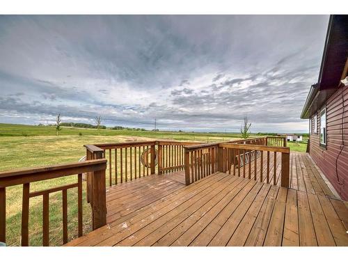 240045A Highway 1, Rural Wheatland County, AB - Outdoor With Deck Patio Veranda With View