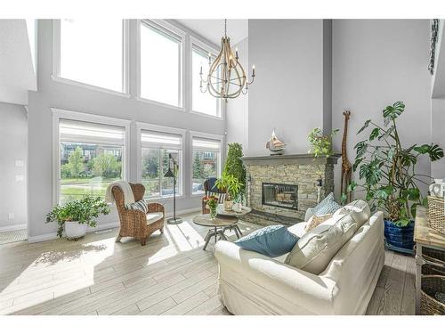 234 Mahogany Place Se, Calgary, AB - Indoor With Fireplace