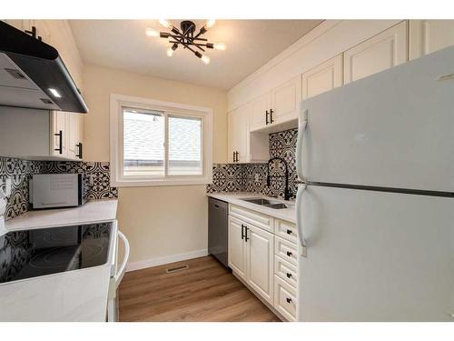 106 Abalone Crescent Ne, Calgary, AB - Indoor Photo Showing Kitchen With Double Sink