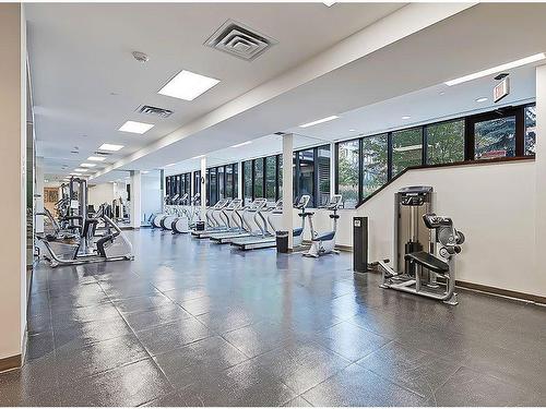 311-51 Waterfront Mews Sw, Calgary, AB - Indoor Photo Showing Gym Room