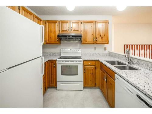 76 Hawkwood Road Nw, Calgary, AB - Indoor Photo Showing Kitchen With Double Sink