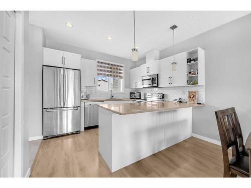 1568 Cornerstone Boulevard Ne, Calgary, AB - Indoor Photo Showing Kitchen With Upgraded Kitchen