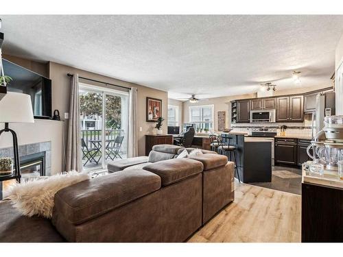 5101-5101 Valleyview Park Se, Calgary, AB - Indoor With Fireplace