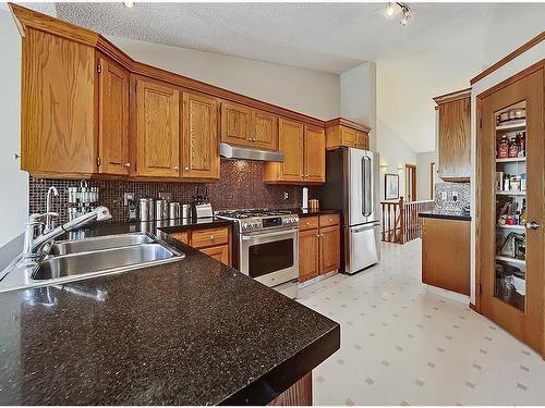 522 Hawkside Mews Nw, Calgary, AB - Indoor Photo Showing Kitchen With Double Sink