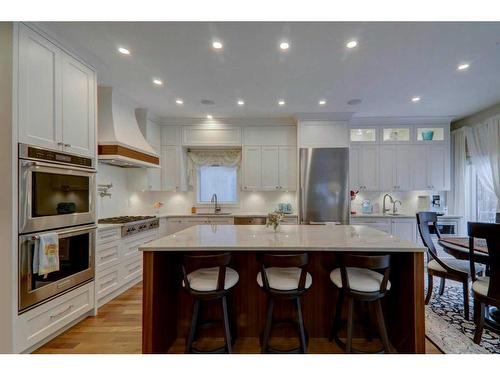 109 Shawnee Place Sw, Calgary, AB - Indoor Photo Showing Kitchen With Upgraded Kitchen