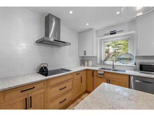 38 Valley Glen Heights Nw, Calgary, AB - Indoor Photo Showing Kitchen With Double Sink