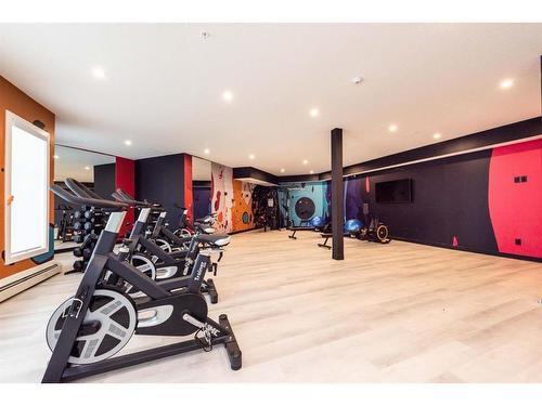 2207-681 Savanna Boulevard Ne, Calgary, AB - Indoor Photo Showing Gym Room