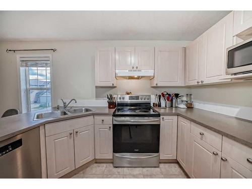 54 Covepark Crescent Ne, Calgary, AB - Indoor Photo Showing Kitchen With Double Sink
