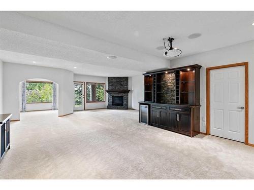 79 Mt Assiniboine Circle Se, Calgary, AB - Indoor With Fireplace