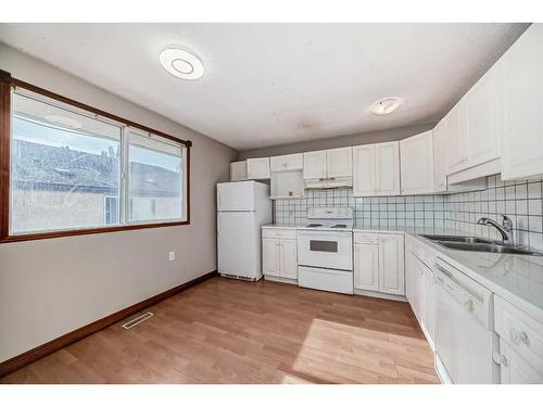 3423 Doverthorn Road Se, Calgary, AB - Indoor Photo Showing Kitchen With Double Sink