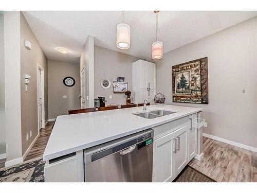 11 Copperstone Common Se, Calgary, AB - Indoor Photo Showing Kitchen With Double Sink
