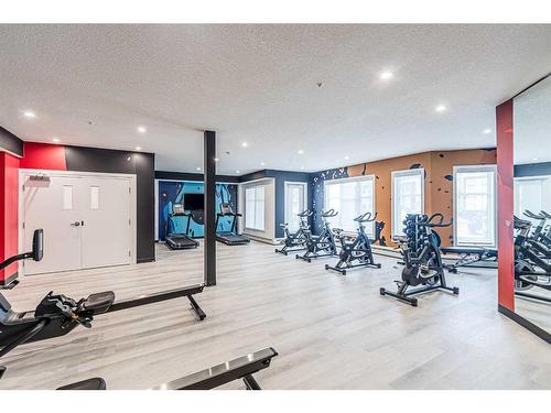 2111-681 Savanna Boulevard Ne, Calgary, AB - Indoor Photo Showing Gym Room