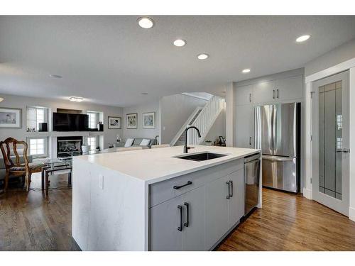 105 Everridge Drive Sw, Calgary, AB - Indoor Photo Showing Kitchen With Upgraded Kitchen