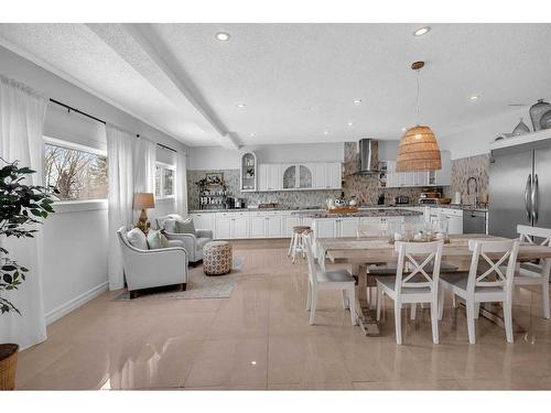 45 Lone Pine Crescent, Rural Rocky View County, AB - Indoor Photo Showing Dining Room