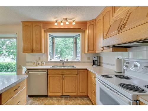 506 Silvergrove Drive Nw, Calgary, AB - Indoor Photo Showing Kitchen With Double Sink