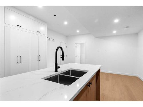 2416 32 Street Sw, Calgary, AB - Indoor Photo Showing Kitchen With Double Sink