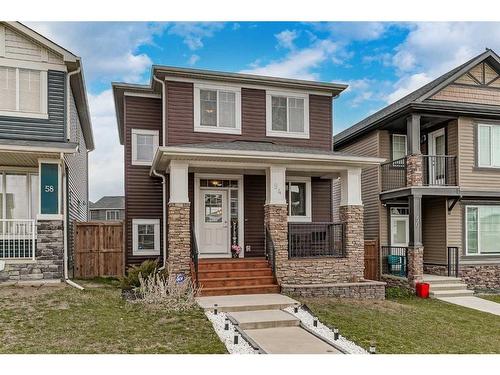 54 Evanscrest Common Nw, Calgary, AB - Outdoor With Deck Patio Veranda With Facade